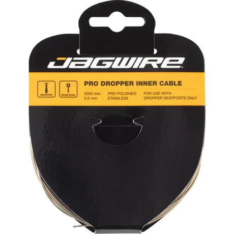 Jagwire Pro Dropper nyeregcső bowden-szál, rozsdamentes, 2000 x 0,8 mm