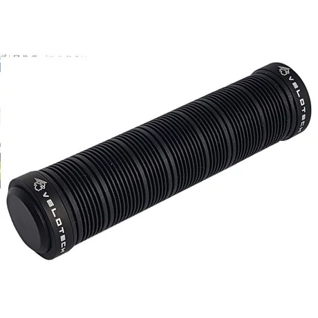 Velotech 2 bilincses gumi markolat, 130 mm, fekete, fekete bilinccsel