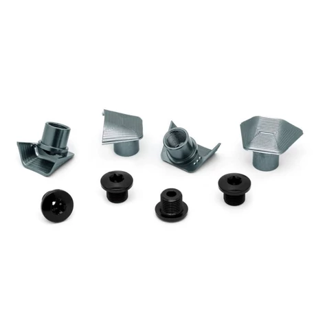 Absolute Black hajtómű csavar és takarólemez szett, Ultegra 8000-hez, 4 db, szürke