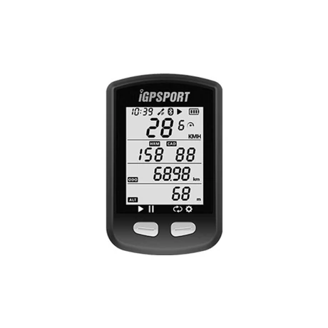 iGPSPORT iGS10S GPS-es kerékpár komputer, Bluetooth, ANT+, fekete