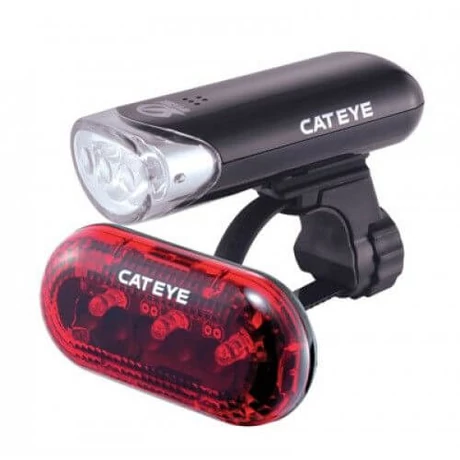 Cateye HL-EL135 + Omni3 első+hátsó lámpa szett
