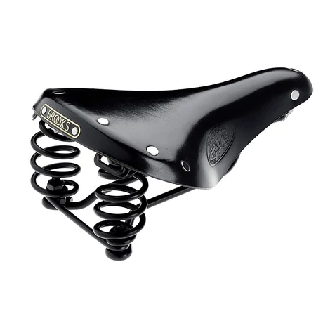 Brooks Flyer férfi komfort nyereg, rugós, 275x175 mm, 860 g, fekete