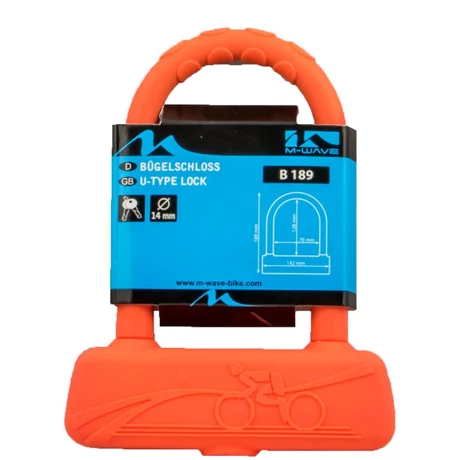 M-Wave B189 U-Lakat 128x70x14 mm, piros