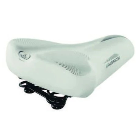 Monte Grappa 061 America városi komfort nyereg, 265x215 mm, 730g, fehér