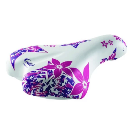 Monte Grappa 996 gyerek nyereg (16-20 colos bringákhoz), 230x160 mm, 330g, fehér-rózsaszín