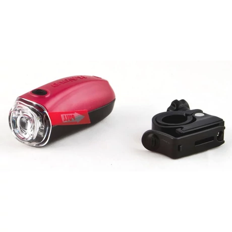 Herrmans H-NOVA elemes első lámpa villára, 1 POWER LED, piros