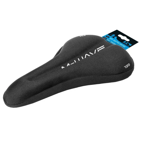 M-Wave Anatomic Gel zselés nyereghuzat, M-es, 280 x 172 mm, fekete