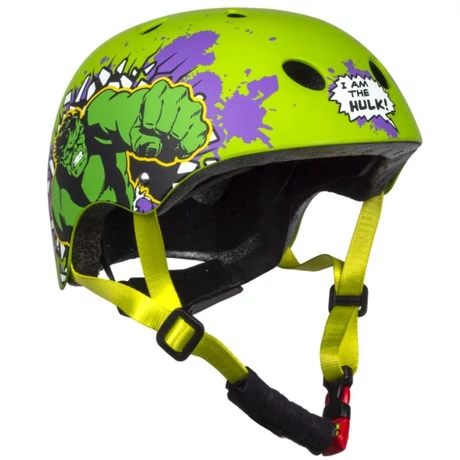 Csepel Disney Hulk gyerek bukósisak, M-es (54-58 cm), zöld