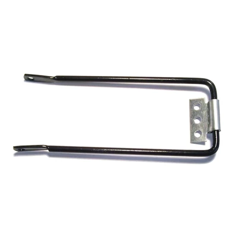 Csomagtartó rögzítő kengyel, U-alakú, 180 mm, fekete, 1 db