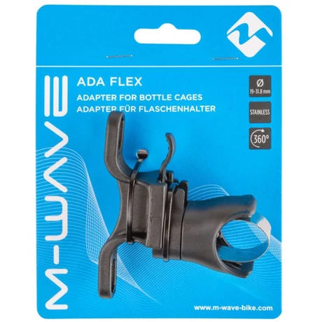 M-Wave Ada Flex kulacstartó adapter-konzol, 19-31,8 mm, műanyag, fekete
