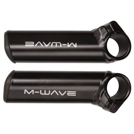 M-Wave alumínium kormányszarv, 110 mm, ovális, rövid, fekete