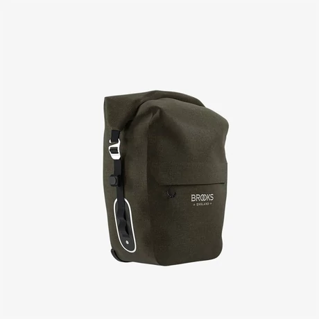 Brooks Scape L táska csomagtartóra (pannier), 18-22L, sárgászöld