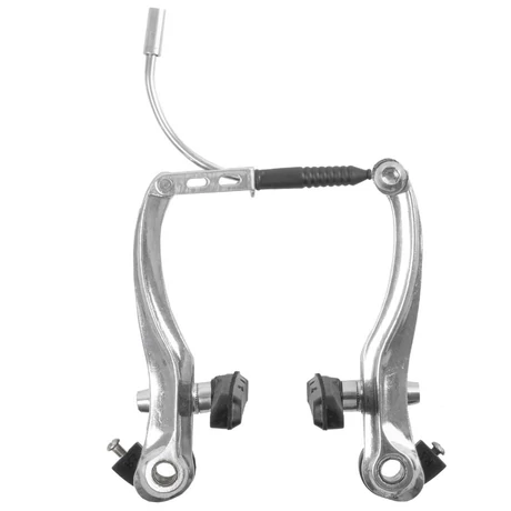 Csepel V-fék, első és hátsó, alumínium, 110 mm, ezüst színű