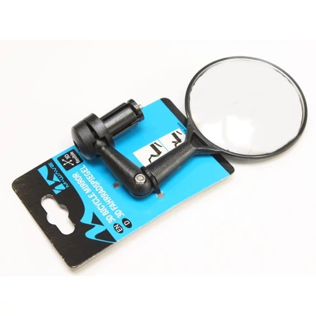 M-Wave Spy Maxi 3D visszapillantó tükör kormányvégbe, domború, 75 mm, fekete