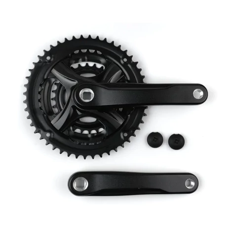 Prowheel TY-CN90 négyszögtengelyes trekking hajtómű 28-38-48T, 170 mm, alumínium, fekete, OEM kiszerelés