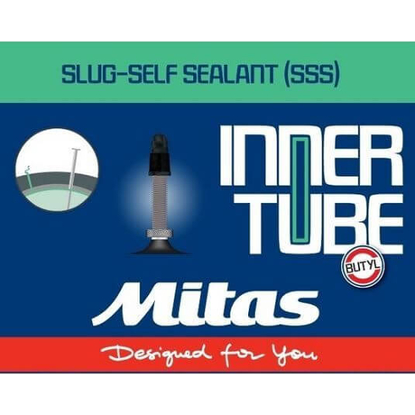Mitas (Rubena) D08 Slug Self Sealant 26 x 2,1-2,5 (54/62-559) defektvédett MTB belső gumi FV47 (47 mm hosszú szeleppel, presta)