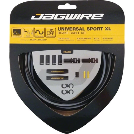 Jagwire UCK800 Universal Sport XL (országúti és MTB) fékbowden készlet, fekete
