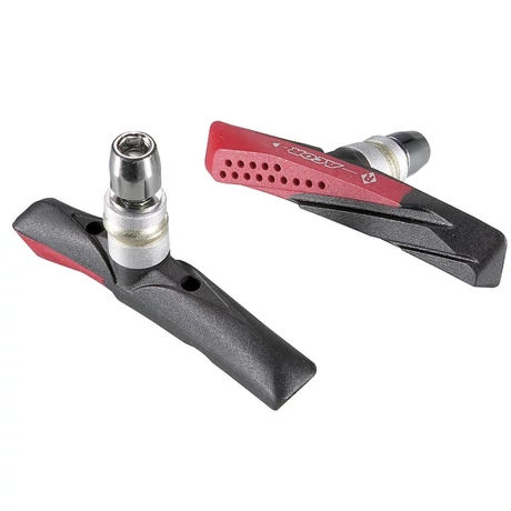 Acor ABS2804 csavaros V-fék fékpofa, 72 mm, 2 pár, fekete-piros