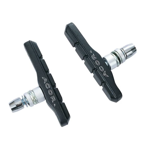 Acor ABS801 csavaros V-fék fékpofa, 73 mm, 2 pár, fekete