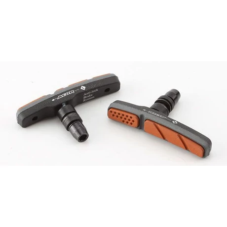 Acor ABS21502 csavaros V-fék fékpofa, 72 mm, 2 pár, fekete-narancs