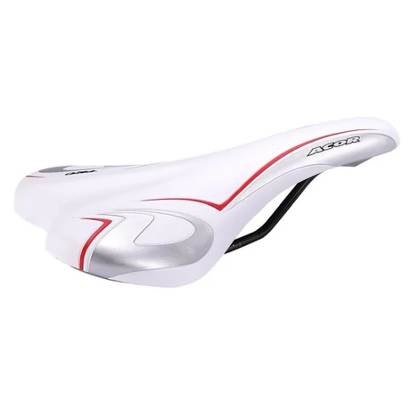 Acor ASD21204 sport nyereg, 272x142 mm, 265 g, fehér-piros