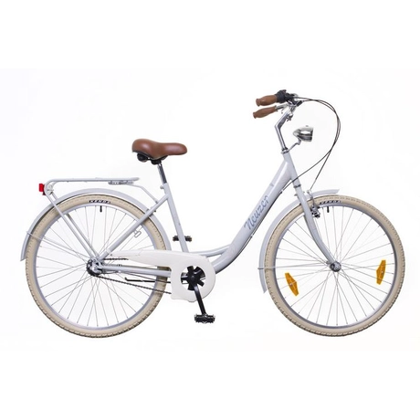 Neuzer Balaton Premium N3 2018 26-os női városi kerékpár, agyváltós (3s), acél, szürke-szürke-narancs