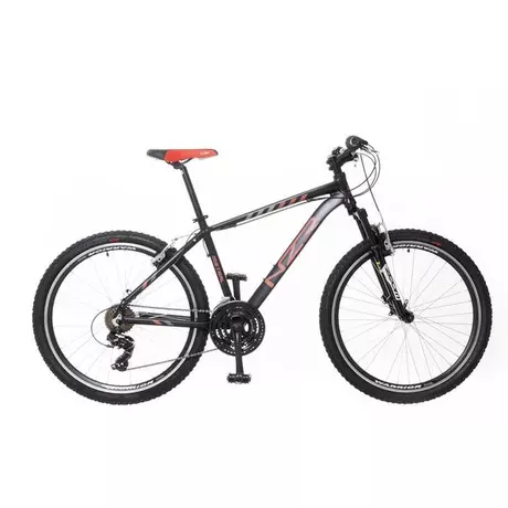 Neuzer Mistral 30 2022 férfi hobbi 26-os MTB kerékpár, 21s., alumínium, 17-es vázméret, fekete-piros-szürke