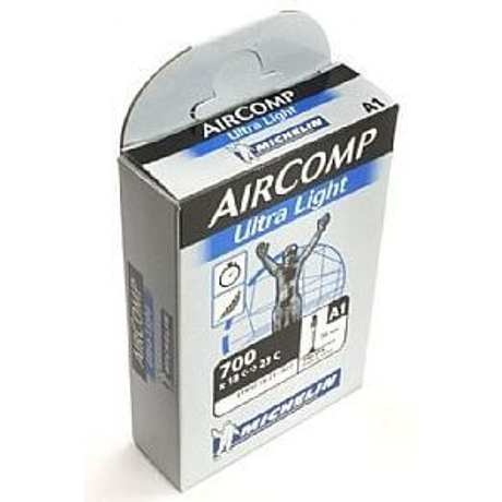 Michelin AirComp UltraLight A1 622 x 18/23 (700c) országúti belső gumi 36 mm hosszú szeleppel, 75g, presta