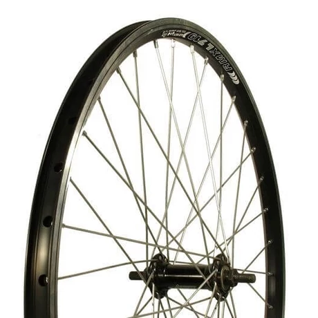 Remerx - Assess 24-es (507 mm) első kerék, csavaros tengellyel, fekete