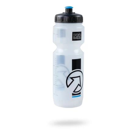 PRO műanyag kulacs, 800 ml, csavaros, átlátszó-fekete
