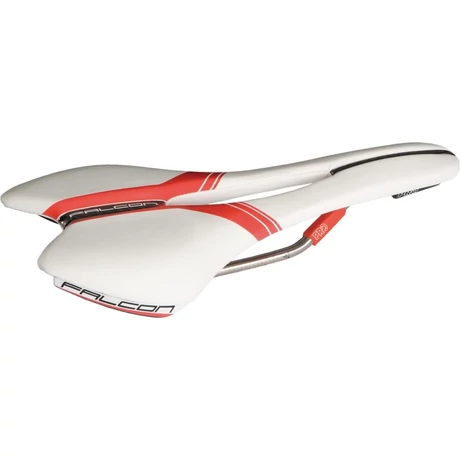 PRO Falcon AF TI férfi sport nyereg, anatómikus, 132 mm, fehér-piros