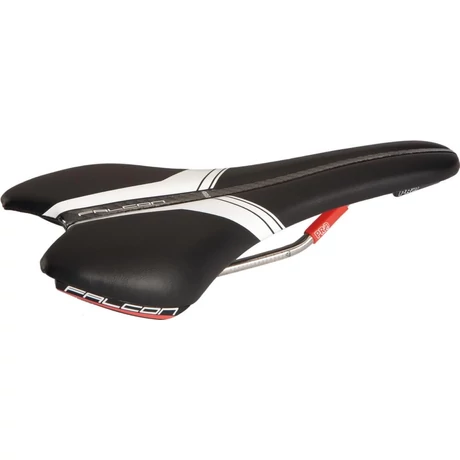 PRO Falcon TI férfi sport nyereg, 142 mm, fekete-fehér