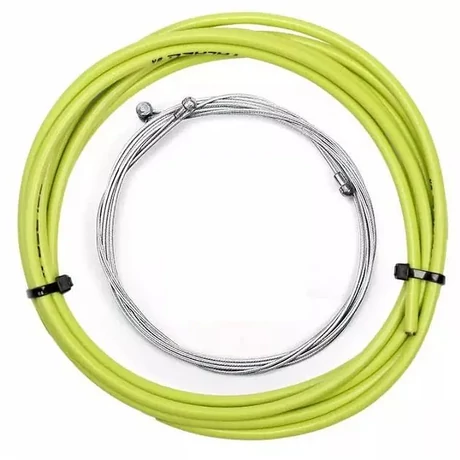 Saccon fékbowden szett (bowdenház és bowdenszál), 2 méter, neonzöld