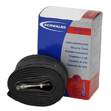 Schwalbe SV7C Extra Light 20 x 1,5-2,35 (40/62-406) BMX belső gumi 40 mm hosszú bontható szeleppel, 95 g, presta