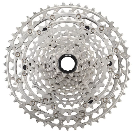 Shimano Deore CS-M6100 kazettás lánckeréksor, 12s, 10-51T, MicroSpline, ezüst, OEM kiszerelés