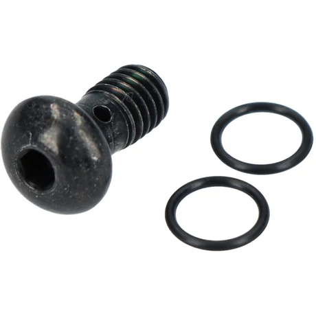 Shimano átfúrt csavar banjohoz, tömítéssel, fekete