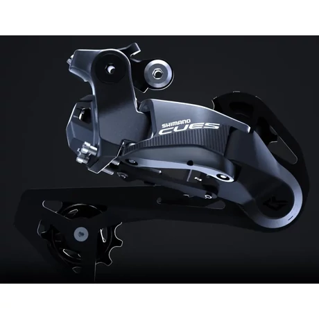 Shimano Cues RD-U6070 Di2 E-bike hátsó váltó, 11s, közepes kanalas, Linkglide, Shadow, fekete