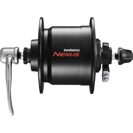 Shimano Nexus DH-C3000-3N dinamós első kerékagy (agydinamó), 36H, gyorszáras, felnifékes, 6V, 3W, túlfeszültség védelemmel, fekete