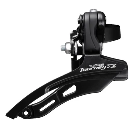 Shimano Tourney FD-TZ500 felül húzós első váltó 42T, 31,8 mm bilinccsel, 3x6-7s, fekete