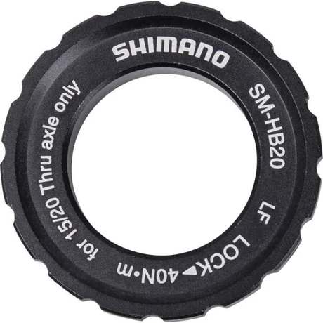 Shimano SM-HB20 Centerlock rögzítőcsavar 15 és 20 mm-es átütős agyakhoz, fekete
