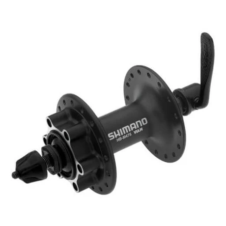 Shimano Deore HB-M475 MTB első kerékagy, 32H, gyorszáras, tárcsafékes (6 csavaros), fekete