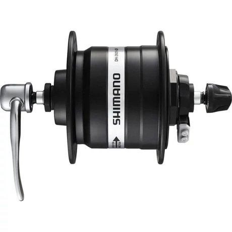 Shimano Nexus DH-3N31 agydinamó, 32H, gyorszáras, 6V, 3W, fekete