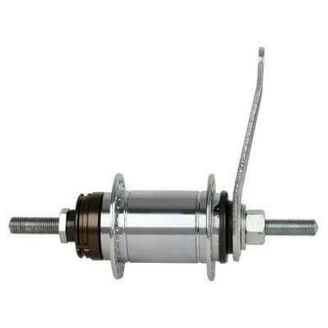Shimano Nexus CB-E110 hátsó kerékagy, 36H, csavaros, kontrás, 110 mm, ezüst színű