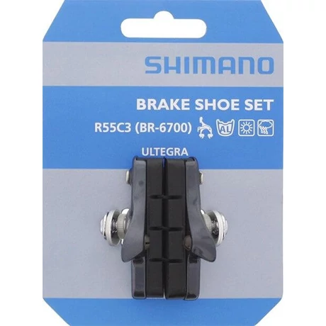 Shimano R55C3 cserélhető betétes országúti fékpofa, 55 mm, szürke