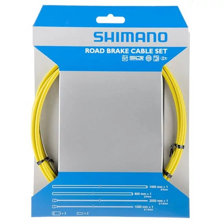 Shimano Road országúti fékbowden készlet, SLR SIL-TEC, sárga
