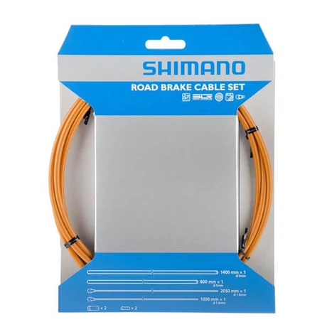 Shimano Road országúti fékbowden készlet, SLR SIL-TEC, narancs