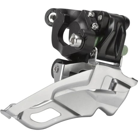 Shimano Deore FD-M611-B MTB első váltó, AH-FH, felső bilincses, 3x10s, 42T, fekete