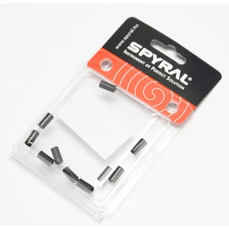 Spyral Set 5 mm-es fém bowdenház kupak normál fékbowdenházakhoz, 10 db, fekete