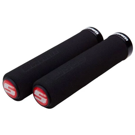 Sram Normal nyomott mintás bilincses keményhab markolat, 130 mm, fekete, fekete bilinccsel