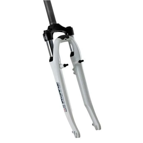 Suntour CR-8V-P 28 colos trekking teleszkóp, 1 1/8 colos A-Head nyakkal (28,6 x 255 mm), 50 mm rugóút, fehér